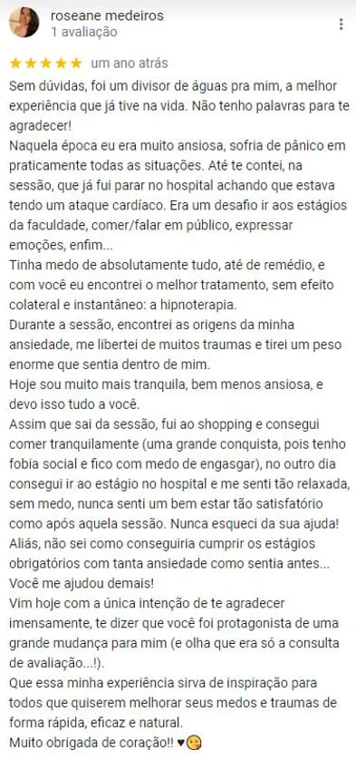 Depoimento Roseane